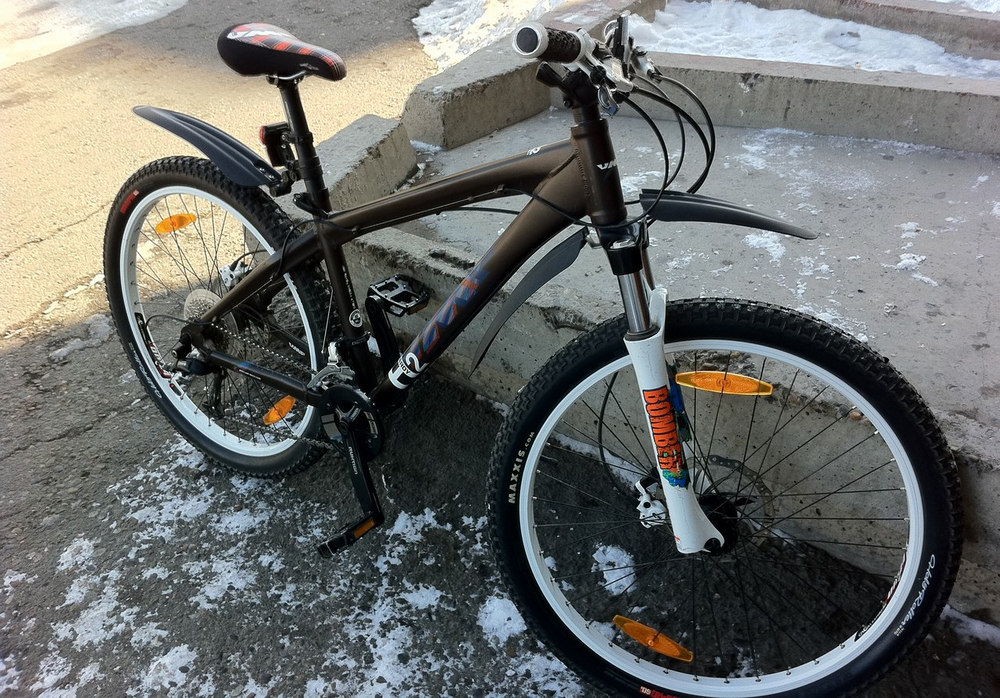 Правильная установка крыльев на велосипед