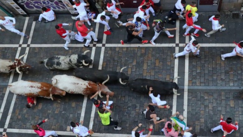 В Испании во время забега с быками пострадали шесть человек